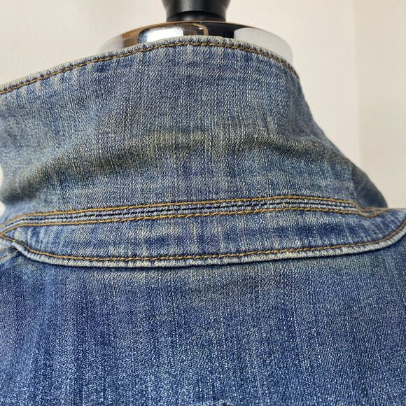 Kut From The Kloth Amelia Denim Crop Jacket Small Grunge Hip Hop Boho Street - Picture 13 of 16